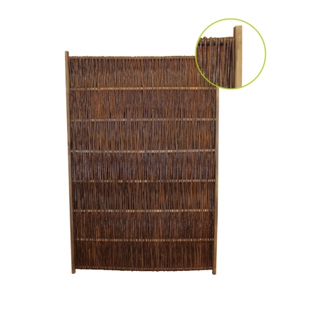 Płot wiklinowy ELEGANT 180x120 cm IMPREGNOWANY PALISANDER